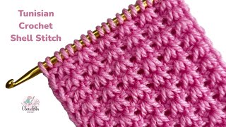 TUNISIAN CROCHET SHELL STITCH / Beginner Tutorial