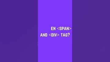 HTML Developer Interview Tip span vs div (Quick Guide) #shorts
