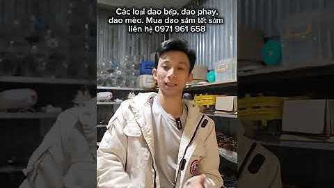 Dao bếp nấu ăn gia đình. Bộ 3 con dao chặt từ nhỏ đến to dùng chặt xương, chặt gà chặt vịt.