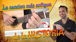 Aprende la canción más antigua del mundo | 😲 ¡¡2000 años!! 🎸 | Tutorial & Historia