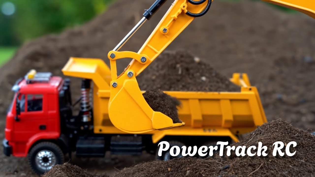 RC Dirt Movers! Bulldozers, Excavator & Dump Truck Take on the Terrain | PowerTrack RC