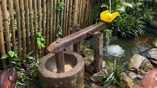 Water Powered Pounder Corn Mill Live EP 60