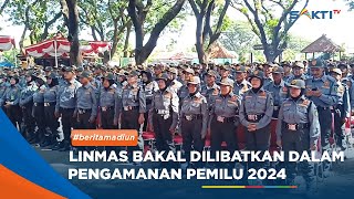 MADIUN - 1.300 Personel Linmas Bakal Dilibatkan Dalam Pengamanan Pemilu 2024