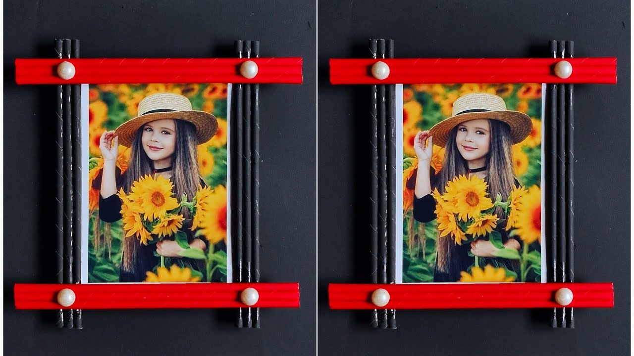 Pitcher Frame Making Beautiful Photo Frame Diy Craft Ideas | Handmade Picture Frame Making ...