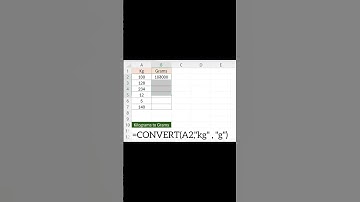 Easiest way to convert kgs into Grams!#viral #excel #education #shorts #trending #ytshorts #youtube
