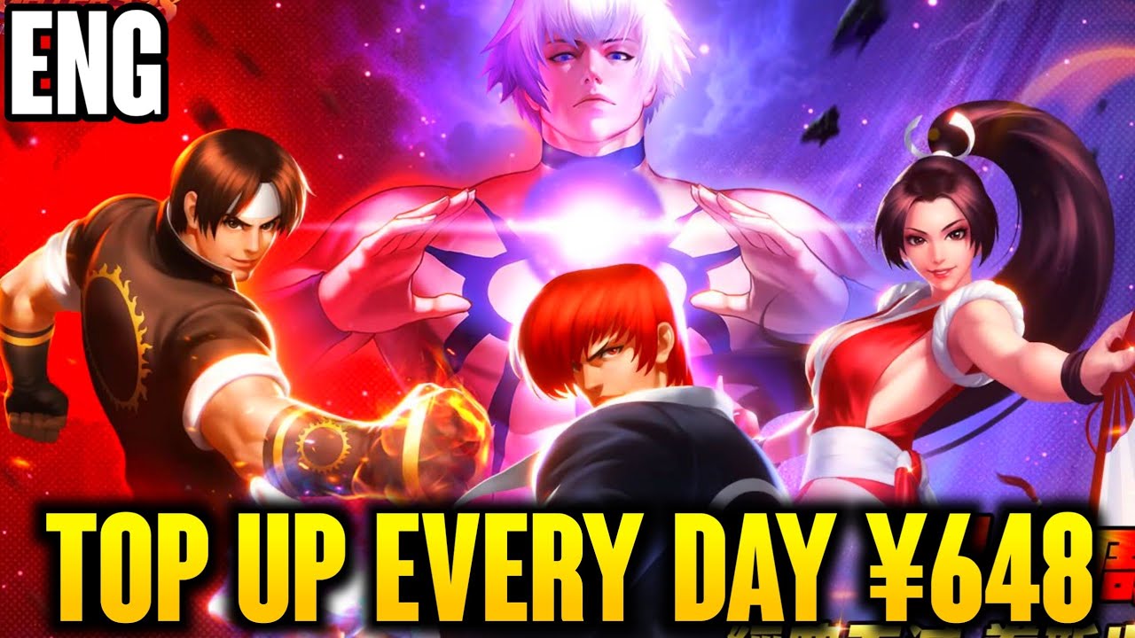 KOF: The Last Storm Idle RPG ENG — ежедневное пополнение 648 иен, полный набор подарков для герое...