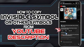 How To Copy Facebook Blank Name Symbol or Other Symbols from YouTube Description 2024 | Ghost Name |