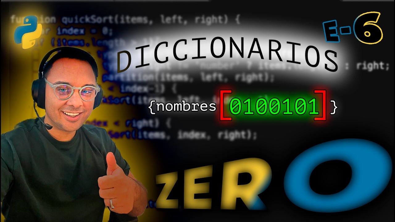 PYTHON DESDE ZERO | Diccionarios | EP-6 - YouTube