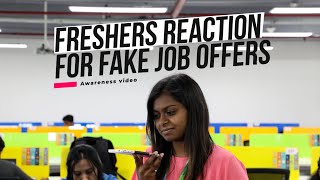 How to identify Fake and Real Job Calls | Cybercrime, Fake Job Call Awareness, Reaction Video screenshot 4