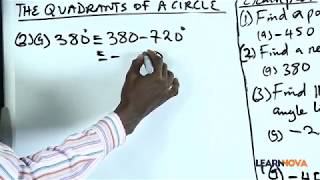 Trigonometry 1 ( The Quadrant Rule)