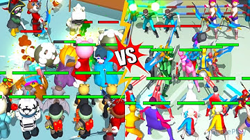 Rainbow Piggy End Chapter Vs Merge Supper Hero, Merge Battle Gameplay