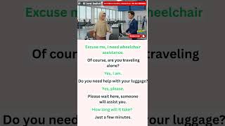 Easy English Conversation for Beginner |Wheelchair Assistance at Airport |Easy EnglishListening