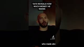 Andrew tate finally reveals his exact income Profile