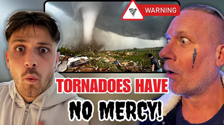 European Dad & Son React to Tornado DESTROYING a Family Home