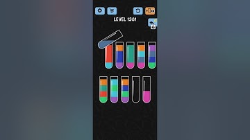 Water Color Sort Level 1381 1382 1383 1384 1385 WalkThrough Solution Gameplay