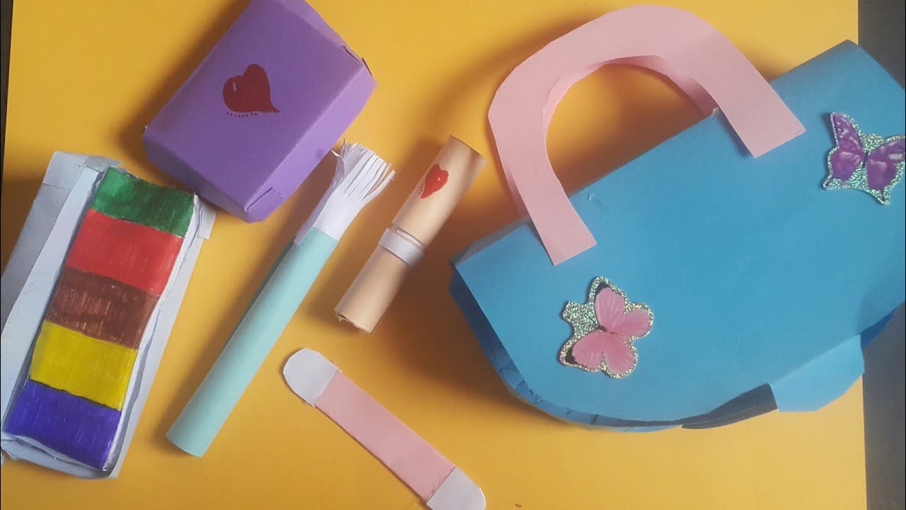 Diy paper makeup kit paper craft ideas papercraft diypapermakeupkit YouTube