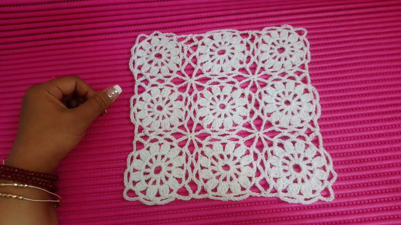 Unir cuadro a crochet