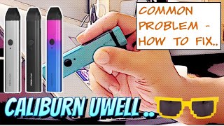 uwell caliburn short circuit fix repair and firing problem | Cara Repair re-solder Flavor:Strawberry Kiwi adjustable vape device Lush Ice HQD Cuvie