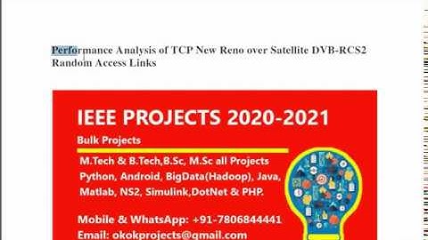 Performance analysis of TCP new reno over satellite DVB RCS2 random access links