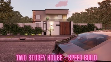 Sketchup - Speed Build - One Storey House - 13m X 19m