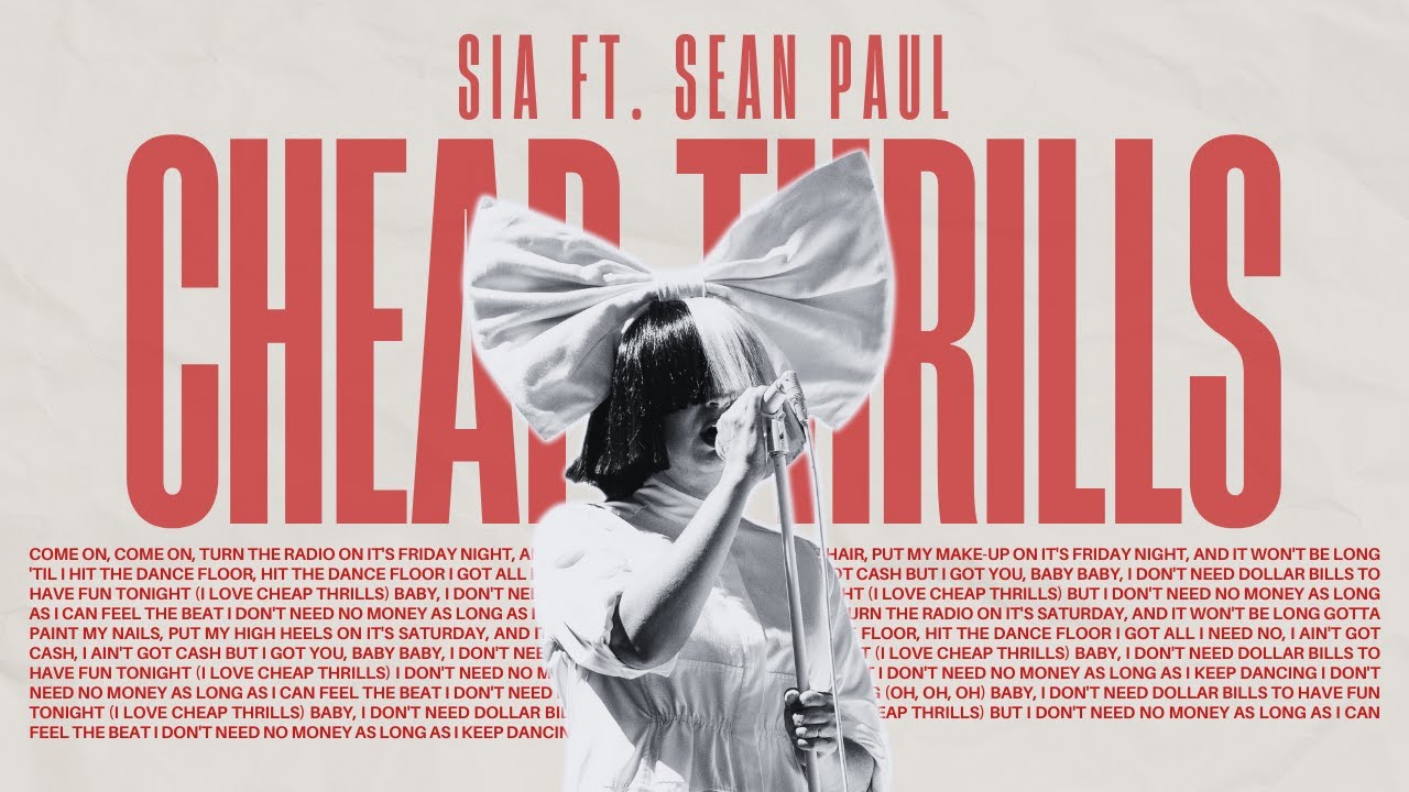 cheap-thrills-sia-ft-sean-paul-lyrics-youtube