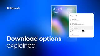 How to download your PDF  | Flipsnack.com