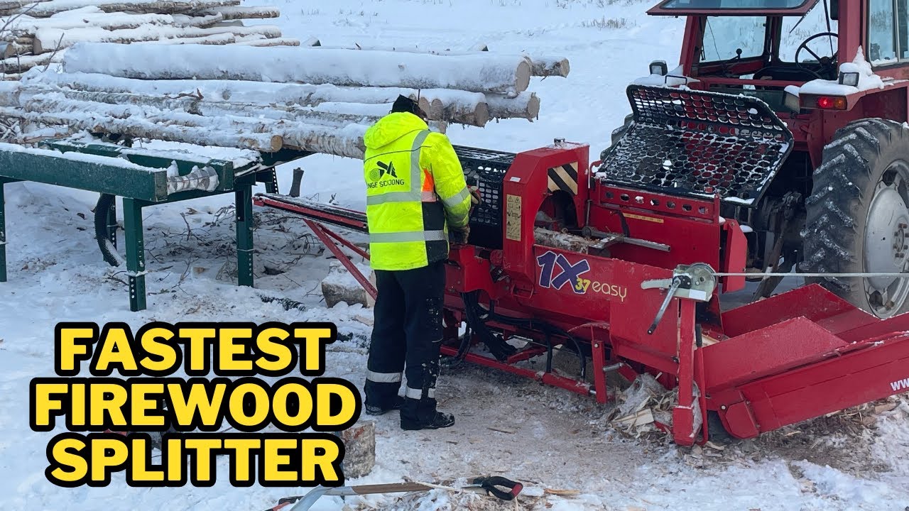 Extreme Fast Firewood Processing Machine - YouTube