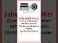 Daisy wheel printer क्या होता है #printer #impactprinter #daisywheel