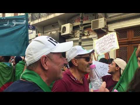الثورة توحد المصريين و الجزائريين هتافات ضد ڤايد صالح و السيسي