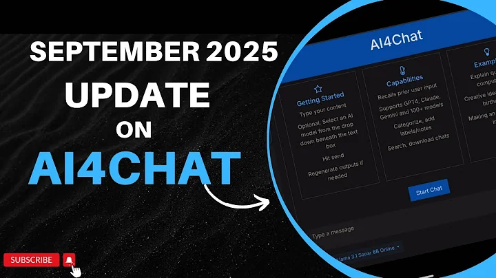 September 2025 updates on AI4Chat!