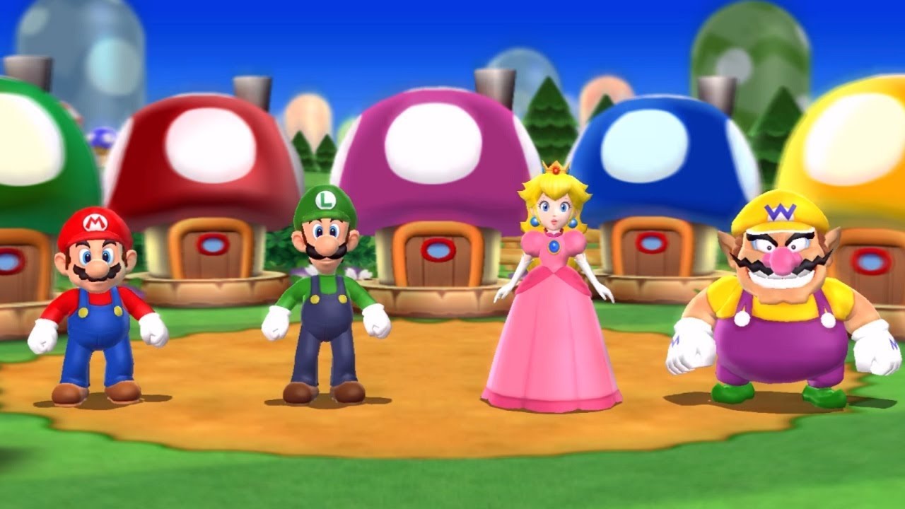 Mario Party 9 - High Rollers - Mario VS Luigi VS Peach VS Wario (Master Difficulty)