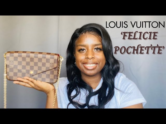 LOUIS VUITTON FELICIE POCHETTE REVIEW, MOD SHOTS