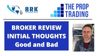 THE PROP TRADING BROKER - INITIAL THOUGHTS