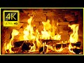  burning logs in fireplace  4k cozy christmas fireplace 10 hours  crackling fireplace sounds