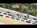 Police monitor vehicle in L.A. County following pursuit