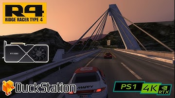 R4: Ridge Racer Type 4 / RTX 3090 4K / PS1 emulator DuckStation