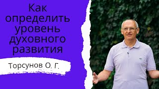 Как определить уровень духовного развития. Торсунов лекции