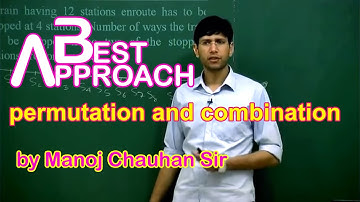 iit maths permutation and combination by manoj chauhan