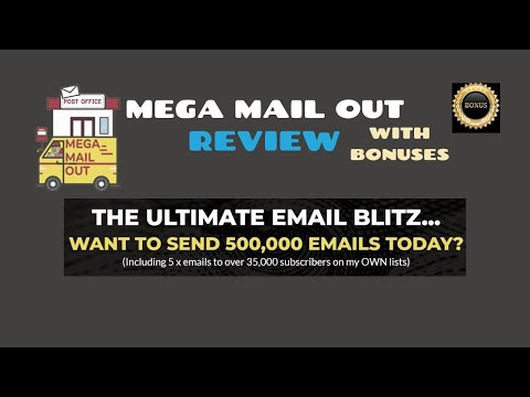 Mega Mail Out Review ✳️Final Email Blitz ...Want to send 500,000 emails today✔️