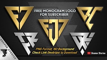 Free!!! Monogram Logo Design for Subscribers || Pixellab Tutorial