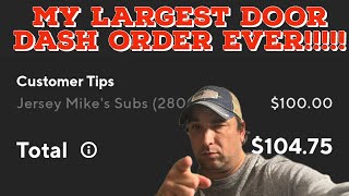 ?DoorDash Driver | My Largest DoorDash Payout Ever | I Closed Down Jersey Mikes ?