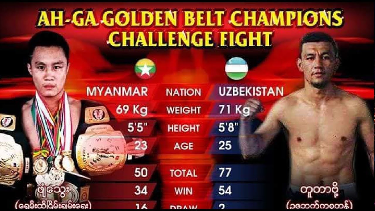 Phyan Thwe  ဖ်ံေသြး vs. Naimjon Tuhtaboyev