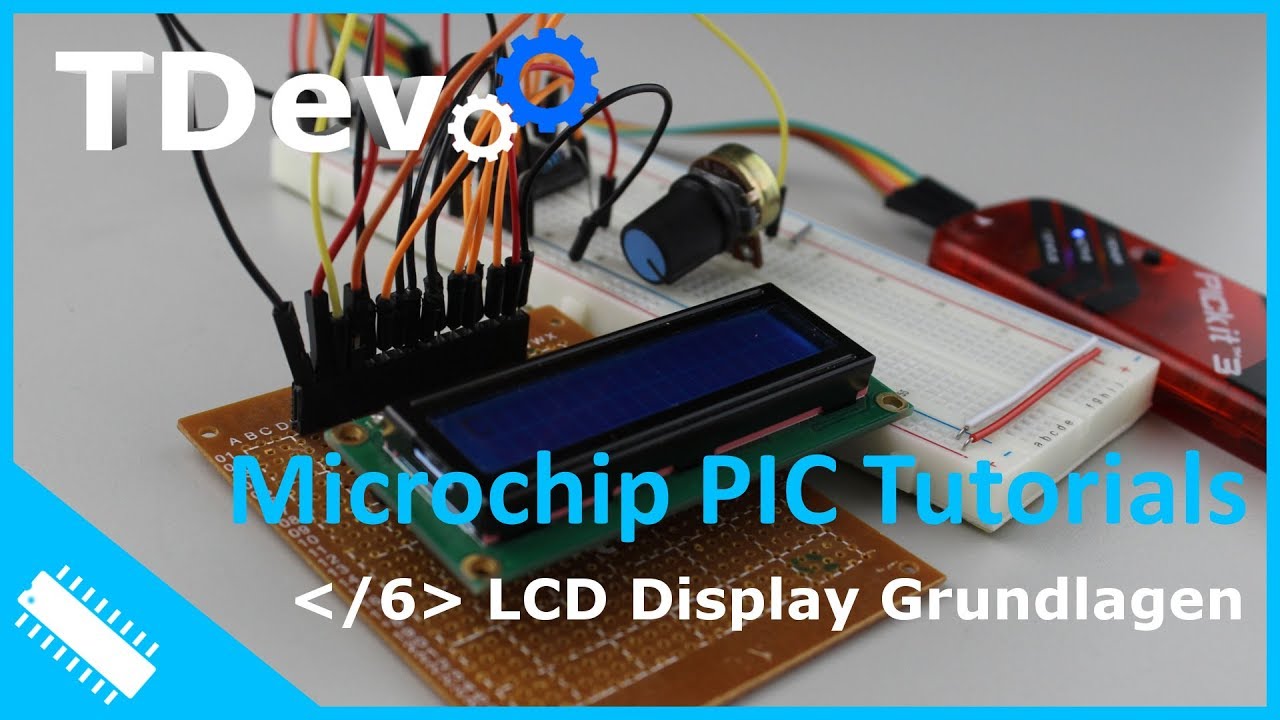 ˂/6˃ LCD Display Grundlagen und Schaltung | PIC Tutorials - YouTube