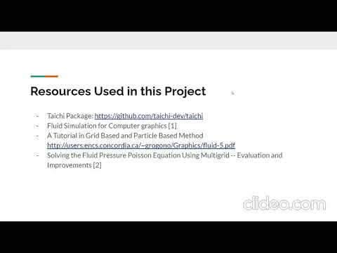 CSC2549 Final Project: Fluid Simulation Using MGPCG Solver