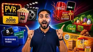 2000 FREE Pvr Tickets | Blinkit x Coke Loot | Bigbasket Visa Rs.400 Offer | Samsung Wallet Loot screenshot 1