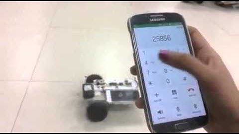 DTMF mobile controlled robot