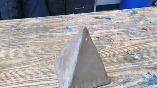HOW TO MAKE A CLAY SLAB FOUR SIDED PYRAMID