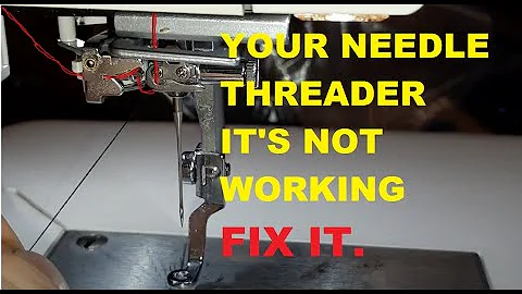 Janome automatic needle threader not working. This is how to fix it.