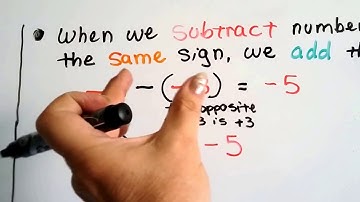 Get ready for Algebra #3, Rules for Positive and negative numbers