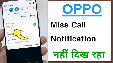 OPPO Miss Call Notification Not Showing Problem Solve
